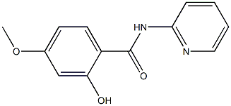 2-hydroxy-4-methoxy-N-(pyridin-2-yl)benzamide Struktur