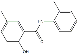 2-hydroxy-5-methyl-N-(2-methylphenyl)benzamide Struktur