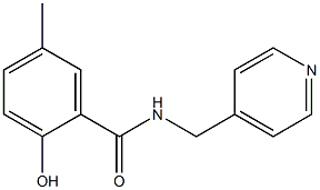 2-hydroxy-5-methyl-N-(pyridin-4-ylmethyl)benzamide Struktur