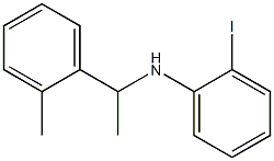 2-iodo-N-[1-(2-methylphenyl)ethyl]aniline Struktur