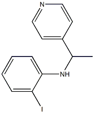 2-iodo-N-[1-(pyridin-4-yl)ethyl]aniline Struktur