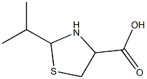 2-isopropyl-1,3-thiazolidine-4-carboxylic acid Struktur