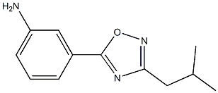 3-[3-(2-methylpropyl)-1,2,4-oxadiazol-5-yl]aniline Struktur