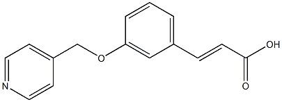 3-[3-(pyridin-4-ylmethoxy)phenyl]prop-2-enoic acid Struktur