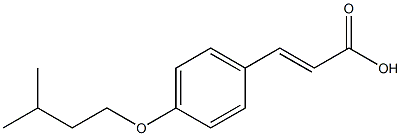 3-[4-(3-methylbutoxy)phenyl]prop-2-enoic acid Struktur