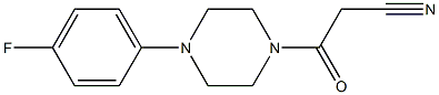 3-[4-(4-fluorophenyl)piperazin-1-yl]-3-oxopropanenitrile Struktur