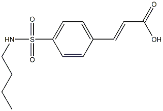 3-[4-(butylsulfamoyl)phenyl]prop-2-enoic acid Struktur