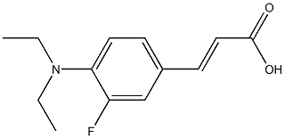 3-[4-(diethylamino)-3-fluorophenyl]prop-2-enoic acid Struktur