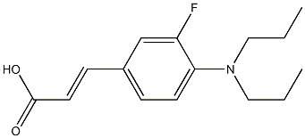 3-[4-(dipropylamino)-3-fluorophenyl]prop-2-enoic acid Struktur