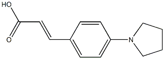 3-[4-(pyrrolidin-1-yl)phenyl]prop-2-enoic acid Struktur