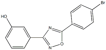 3-[5-(4-bromophenyl)-1,2,4-oxadiazol-3-yl]phenol Struktur