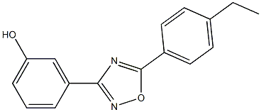 3-[5-(4-ethylphenyl)-1,2,4-oxadiazol-3-yl]phenol Struktur