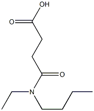 3-[butyl(ethyl)carbamoyl]propanoic acid Struktur