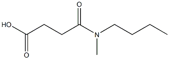 3-[butyl(methyl)carbamoyl]propanoic acid Struktur