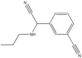 3-[cyano(propylamino)methyl]benzonitrile Struktur