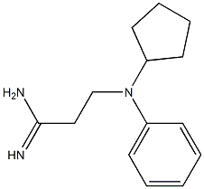 3-[cyclopentyl(phenyl)amino]propanimidamide Struktur