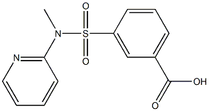 3-[methyl(pyridin-2-yl)sulfamoyl]benzoic acid Struktur