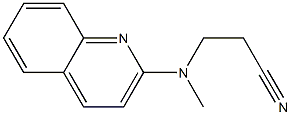 3-[methyl(quinolin-2-yl)amino]propanenitrile Struktur