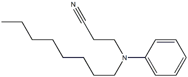 3-[octyl(phenyl)amino]propanenitrile Struktur