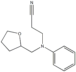 3-[phenyl(tetrahydrofuran-2-ylmethyl)amino]propanenitrile Struktur