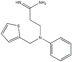 3-[phenyl(thien-2-ylmethyl)amino]propanimidamide Struktur