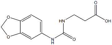 3-{[(1,3-benzodioxol-5-ylamino)carbonyl]amino}propanoic acid Struktur