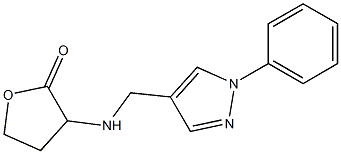 3-{[(1-phenyl-1H-pyrazol-4-yl)methyl]amino}oxolan-2-one Struktur