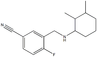 3-{[(2,3-dimethylcyclohexyl)amino]methyl}-4-fluorobenzonitrile Struktur