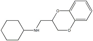 N-(2,3-dihydro-1,4-benzodioxin-2-ylmethyl)cyclohexanamine Struktur