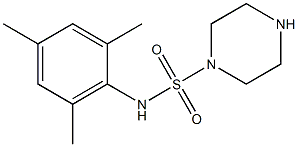 N-(2,4,6-trimethylphenyl)piperazine-1-sulfonamide Struktur