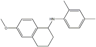 N-(2,4-dimethylphenyl)-6-methoxy-1,2,3,4-tetrahydronaphthalen-1-amine Struktur