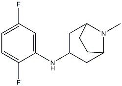 N-(2,5-difluorophenyl)-8-methyl-8-azabicyclo[3.2.1]octan-3-amine Struktur