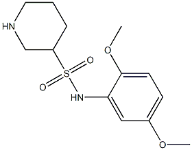 N-(2,5-dimethoxyphenyl)piperidine-3-sulfonamide Struktur