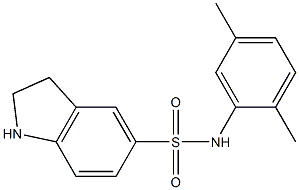 N-(2,5-dimethylphenyl)-2,3-dihydro-1H-indole-5-sulfonamide Struktur