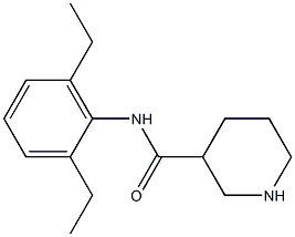 N-(2,6-diethylphenyl)piperidine-3-carboxamide Struktur