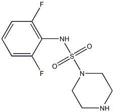 N-(2,6-difluorophenyl)piperazine-1-sulfonamide Struktur