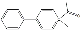 4-methyl-4-acetylbiphenyl Struktur