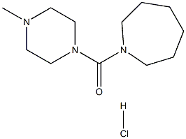 1-[(4-METHYL-1-PIPERAZINYL)CARBONYL]AZEPANE HYDROCHLORIDE Struktur