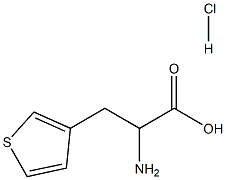 2-amino-3-(thiophen-3-yl)propanoic acid hydrochloride Struktur