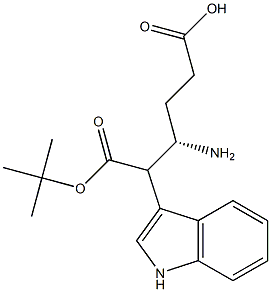 (S)-Boc-4-amino-5-(3-indolyl)pentanoic acid Struktur