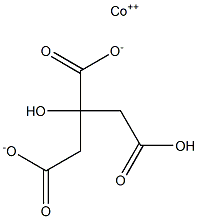 Cobalt(II) monohydrogen citrate Struktur