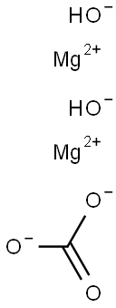 Dimagnesium dihydroxide carbonate Struktur