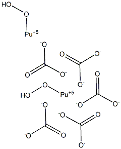 Dioxyplutonium(VI) carbonate Struktur