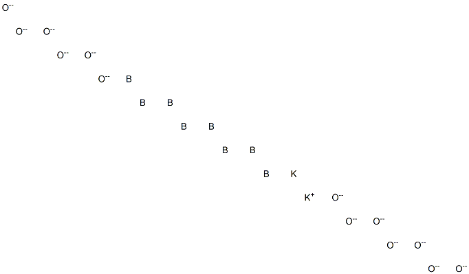 Dipotassium octaboron tridecaoxide Struktur