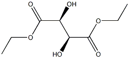 D-tartrate diethyl ester Struktur