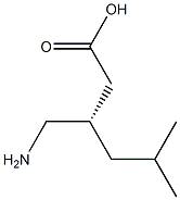 (S)-(+)-3-aminomethyl-5-methyl-hexanoic acid Struktur