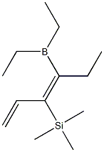 1,3-Hexadiene, 4-diethylboryl-3-trimethylsilyl- Struktur