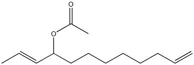 2,11-Dodecadiene, 4-acetoxy- Struktur