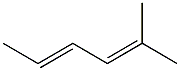 2-Methyl-2,4-hexadiene. Struktur