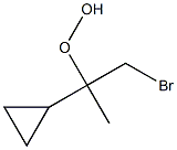 2-Propanehydroperoxide, 1-bromo-2-cyclopropyl- Struktur